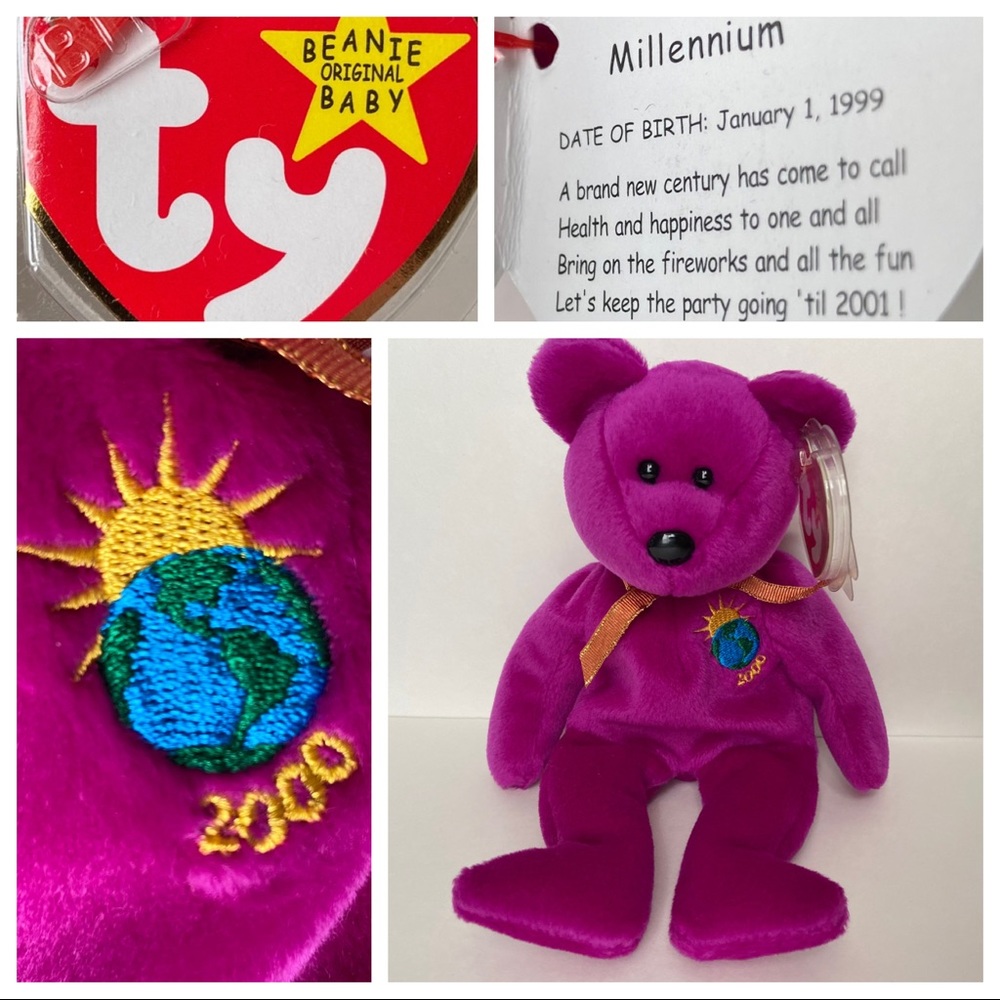 NWT VTG 1999 Millennium Beanie Baby
